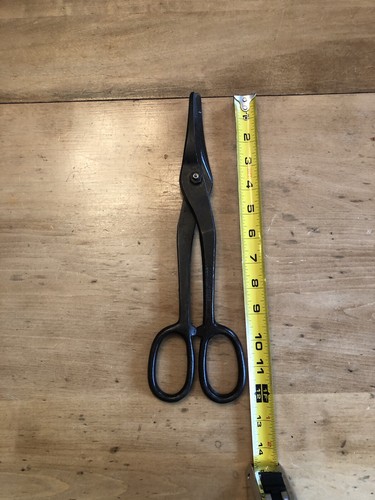 Vintage long tin snips - tin,