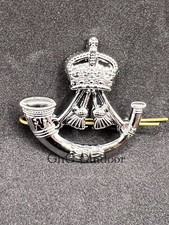 King’s Crown Rifles Regiment Cap Badge British Army Beret Metal Pin Cap Badge