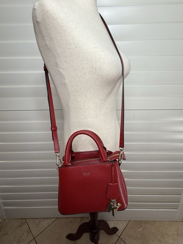 Dkny red leather - red, top-handle