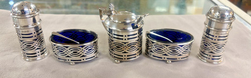 1917 sterling silver - &, blue