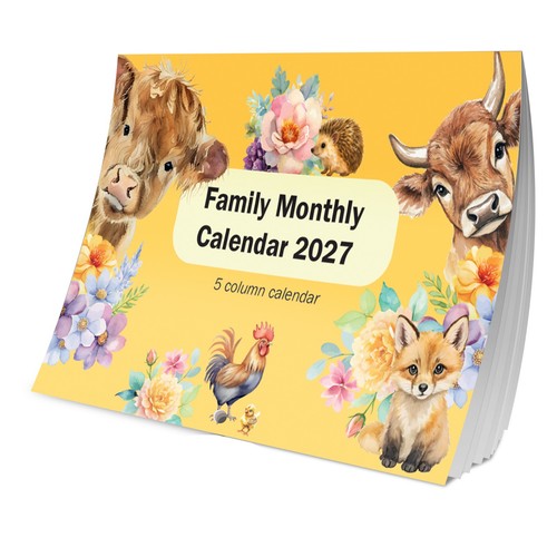 2027 calendar wall monthly - calendar,
