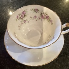 Elizabethan Staffordshire Hand Decorated Fine Bone China Tea Cup And Saucer