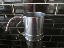 Flour Sifter Metal Mechanical Vintage GWO 9 cm Tall Baking Icing Sugar