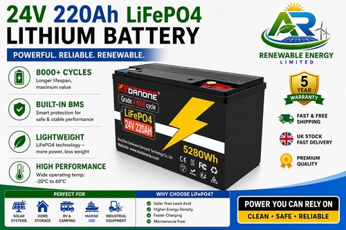 24v 220ah lifepo4 - 24v,