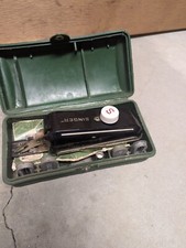 Singer Portable Sewing Machine VINTAGE Hand Held with Case Button Hole Maker