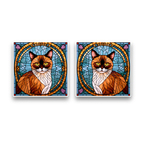 Small burmese cat - 2x,
