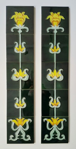 Victorian tiles fireplace - victorian,