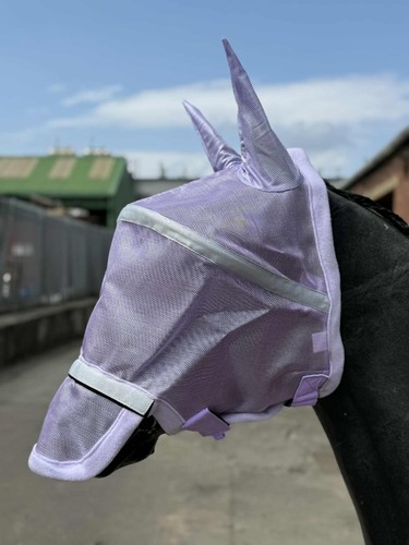 Horse fly mask with removable - horse,