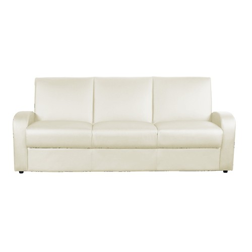 White sofa bed kimberley - white, faux