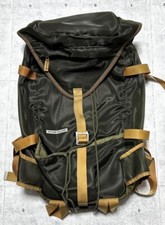 STONE ISLAND Shimmer Nylon Back Pack 00s Olive Green Made In Italy Used