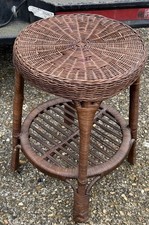 Brown Vintage Wicker Rattan