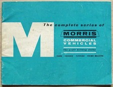 MORRIS COMMERCIAL Sales Brochure 1962-63 #62130 VANS Tippers TRUCKS Prime Movers