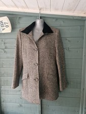 Magee Ladies Donegal Tweed Blazer Jacket Made In Ireland Herringbone S/M