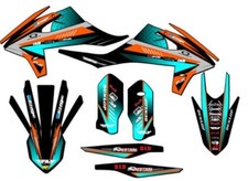 2020-2023 EXC-F SURGE Orange Senge Graphics Kit Compatible with KTM
