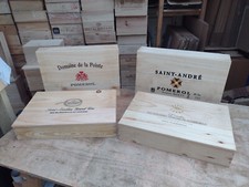 Wooden Wine Box with Lid ~