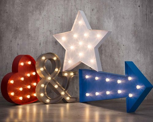 Novelty illuminated metal sign - illuminated,