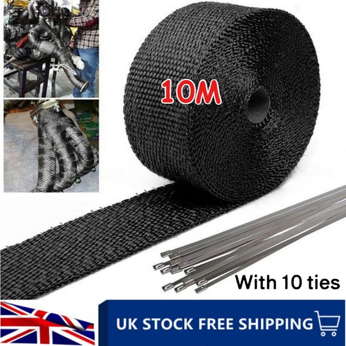 10m titanium heat wrap tape - titanium,
