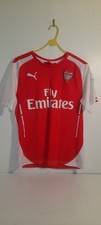 Arsenal Mens Shirt 2014-2015 Home Football Top  Size Small 17 Alexis Match Worn?