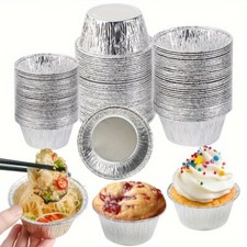 50x Disposable Egg Tarts Molds