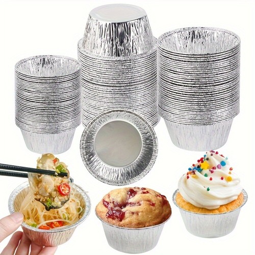 50x disposable egg tarts molds - 50x,