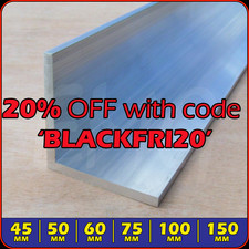 45mm - 150mm Aluminium Alloy Angle L Section 50mm 60mm 75mm 80mm 100mm 6 inch...