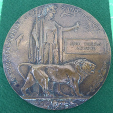 WW1  MILITARY BRONZE MEMORIAL