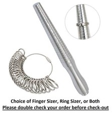 Metal Ring Mandrel Sizer Stick Finger Gauge Measuring Set With 26 A-Z UK Sizes
