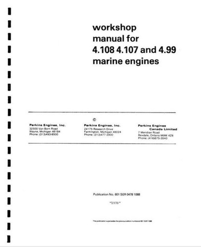 Perkins 108 107 marine - 99,