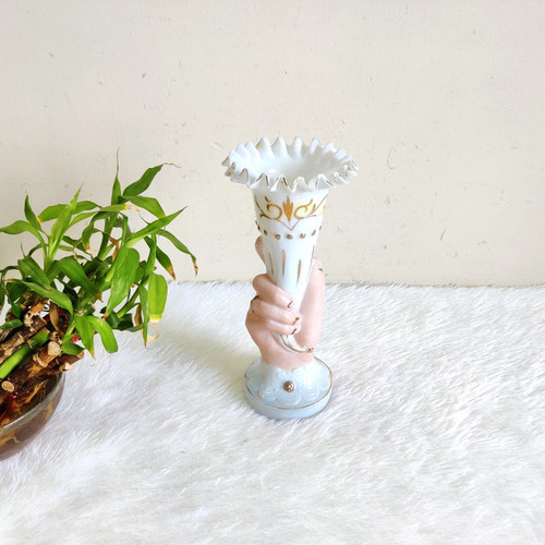 Vintage hand shape - shape, enameled
