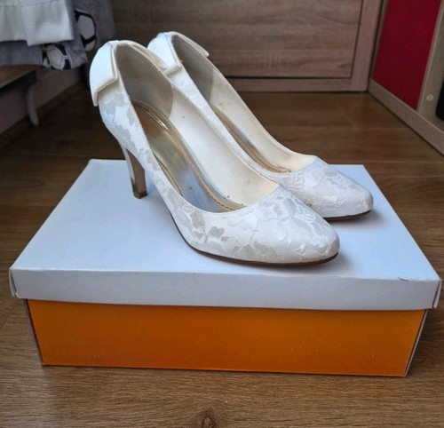 Ivory lace bridal - shoes., uk