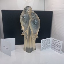 LALIQUE 2 Parakeets Sculpture