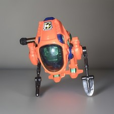 Vintage Orange & Blue Toy Robot Figure Power Work bot Wind Up Walking Robot Rare