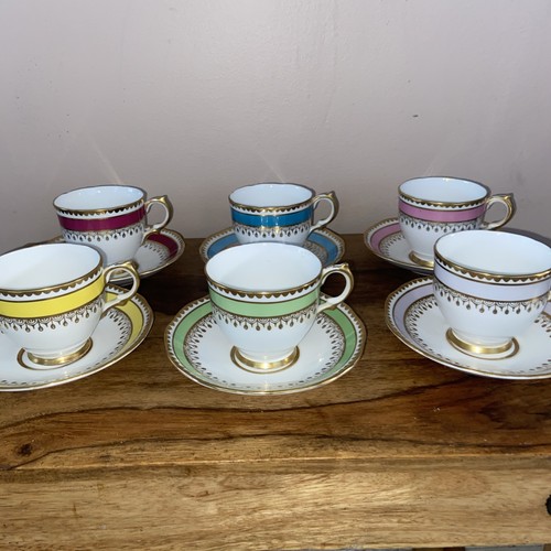 Set six salisbury teacups - set, of
