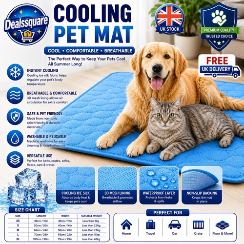 Large self cooling mat bed - xl,