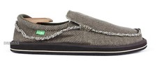 Sanuk Chiba Brown Sidewalk Surfer Shoes Mens Size 7 -NEW-