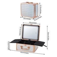 Aluminium Hard Make Up Travel