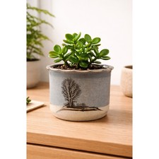 Studio Pottery Mochaware Style