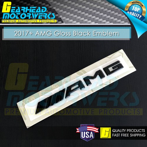 Amg gloss black emblem trunk - gloss,