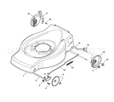 GENUINE Mountfield SP185 Lawnmower DECK & HEIGHT ADJUSTING PARTS 2015-19
