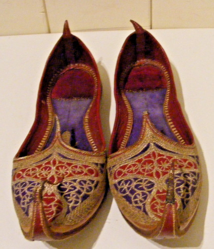 Vintage 1930s turkish slippers - turkish,