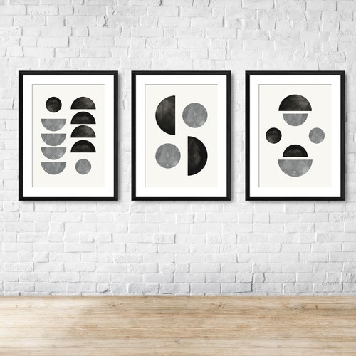 Contemporary modern grey black - grey,
