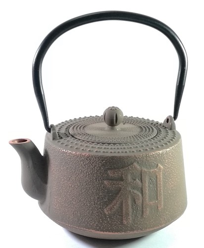 Cast iron teapot kettle - cast,