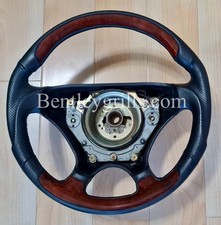 Mercedes SL R129, W201, W124, W140, Leather Burl Walnut Sport Steering Wheel