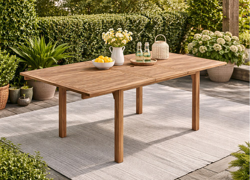 Large garden dining table - dining,