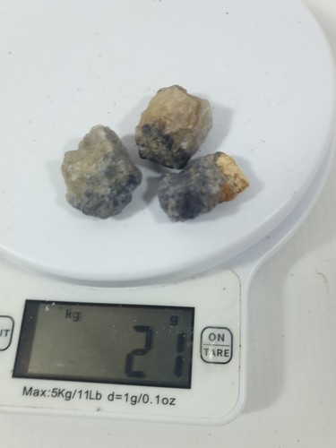 Rare blue john mineral - blue,