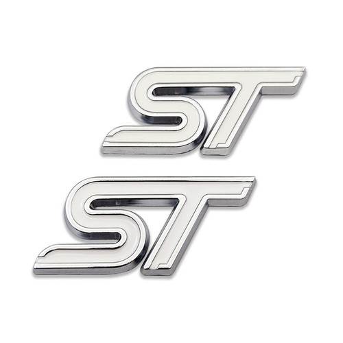Chrome white metal st - 2x, chrome&white
