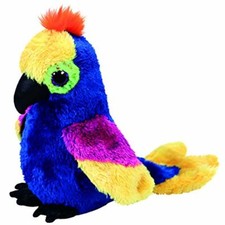 Ty Beanie Boos?WYNNIE The Macaw Parrot 6" Glitter Eyes New MWMT's