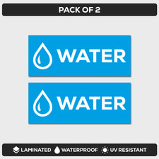 2 x WATER Laminated Small