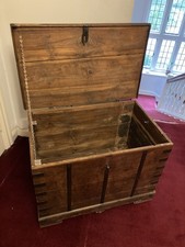 Large Wooden Chest Trunk