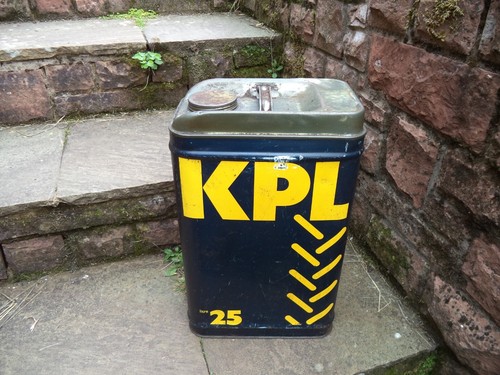Vintage oil can drum - drum, kpl